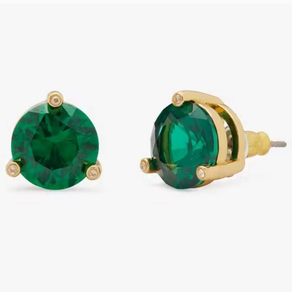 ✨️💚 KATE SPADE  Gumdrops earrings Studs COLOR: EMERALD ✨️💚 - Picture 1 of 6